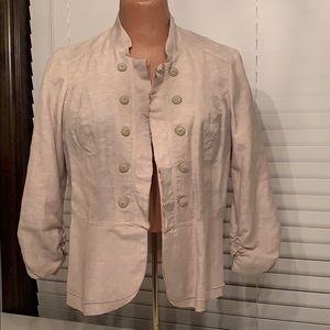 Maurices khaki colored linen jacket